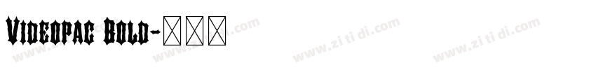 Videopac Bold字体转换